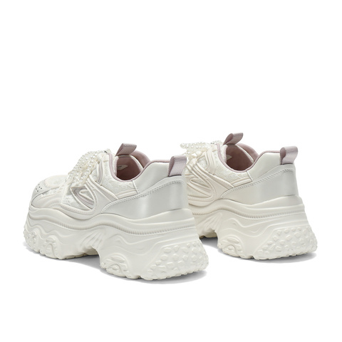 森达网面鞋女2025秋季新款运动风厚底显高休闲老爹鞋ZTH48CM5