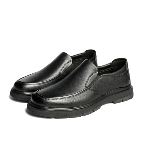 森达休闲皮鞋男2025秋新商场同款软面经典商务休闲鞋K5R03CM5