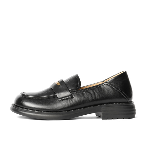 森达乐福鞋女款2025秋新商场同款通勤厚底舒适单鞋XQJ01CA5