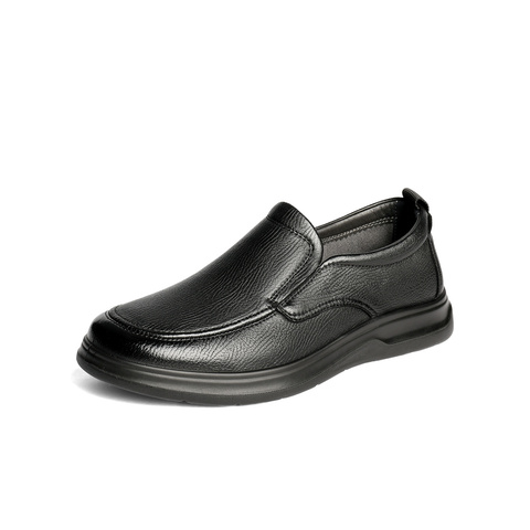 森达休闲皮鞋男2025秋新商场同款软面舒适平底休闲鞋1YH02CM5