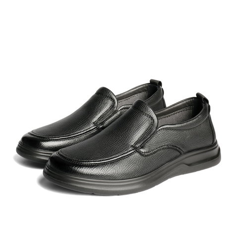 森达休闲皮鞋男2025秋新商场同款软面舒适平底休闲鞋1YH02CM5