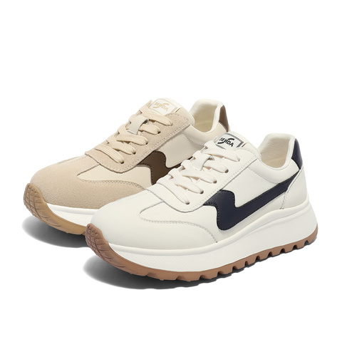 森达阿甘鞋女2025秋新商场同款运动风德训休闲鞋XQG01CM5