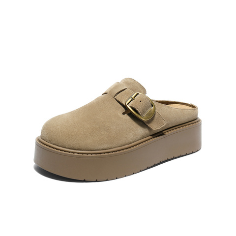 森达勃肯鞋女款2025秋季新款舒适厚底外穿休闲凉拖鞋ZTH17CH5