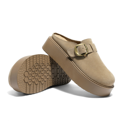 森达勃肯鞋女款2025秋季新款舒适厚底外穿休闲凉拖鞋ZTH17CH5