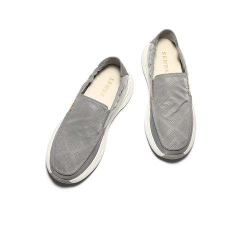 森达布鞋男2025秋新商场同款舒适轻便一脚蹬厚底休闲鞋1YC01CM5