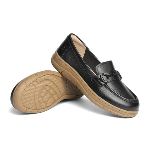 森达乐福鞋女款2025秋新商场同款一脚蹬厚底休闲单鞋4BK28CA5