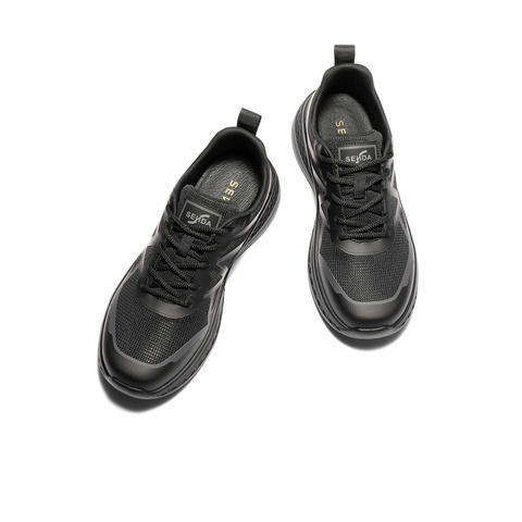 森达健步鞋男2025夏季新款网面户外运动厚底休闲鞋WPN03BM5