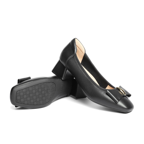 森达通勤鞋女款2025秋新商场同款气质粗跟单鞋XPX02CQ5