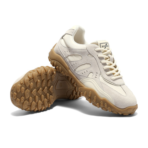 森达阿甘鞋女2025秋新户外德训拼接厚底休闲运动鞋ZTH41CM5