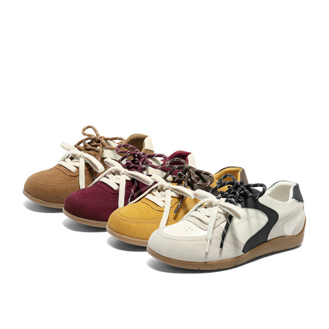 森达德训鞋女款2025秋季新款户外运动风平底阿甘休闲鞋4ZS22CM5