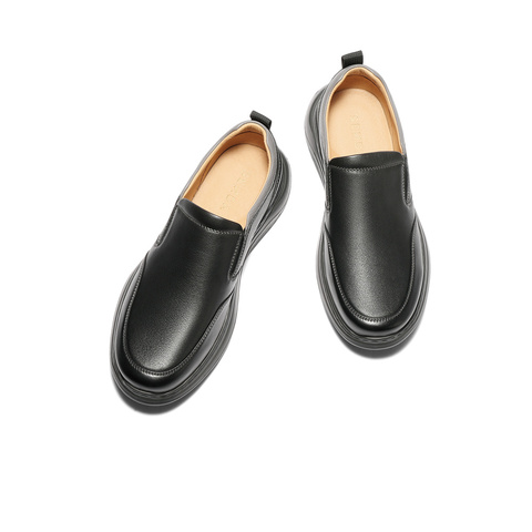 森达休闲皮鞋男2025秋新商场同款轻运动风厚底户外休闲鞋1YJ01CM5