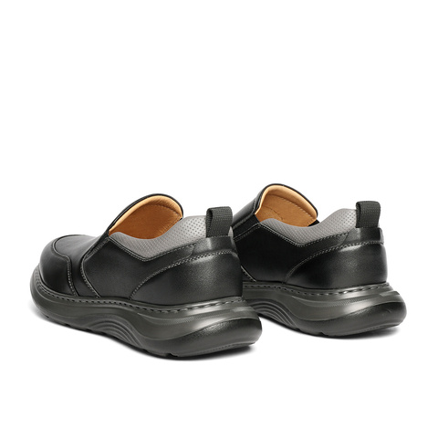 森达休闲皮鞋男2025秋新商场同款轻运动风厚底户外休闲鞋1YJ01CM5