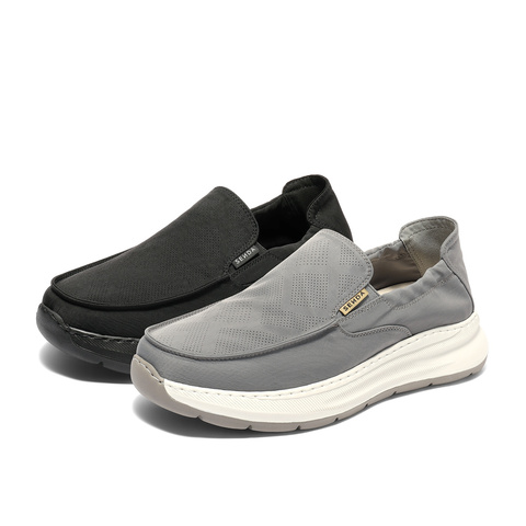 森达布鞋男2025秋新商场同款舒适轻便一脚蹬厚底休闲鞋1YC01CM5