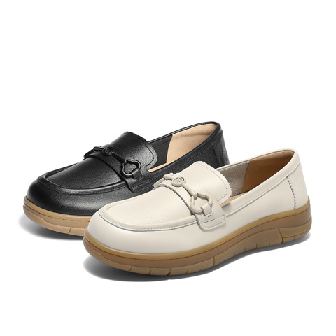 森达乐福鞋女款2025秋新商场同款一脚蹬厚底休闲单鞋4BK28CA5