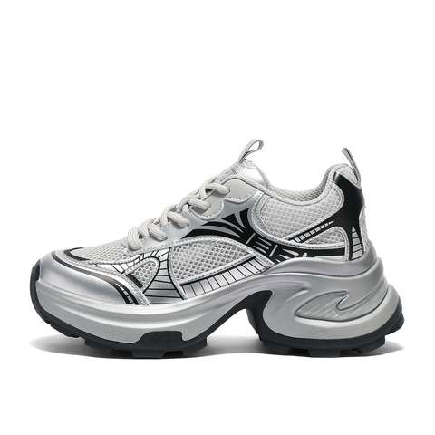 森达老爹鞋女款2025夏新商场同款运动网面休闲鞋WP017BM5