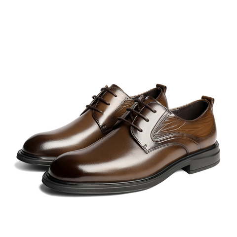 森达正装皮鞋男2025秋季新款商场同款职场通勤商务鞋1YS01CM5