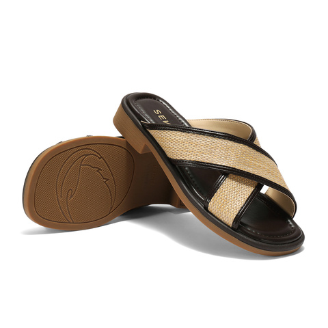 森达一字拖女款2025夏新居家外穿休闲凉拖鞋ZTG66BT5