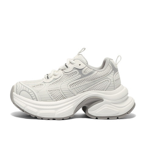 森达网面鞋女款2025秋新商场同款户外运动风老爹鞋XRF01CM5