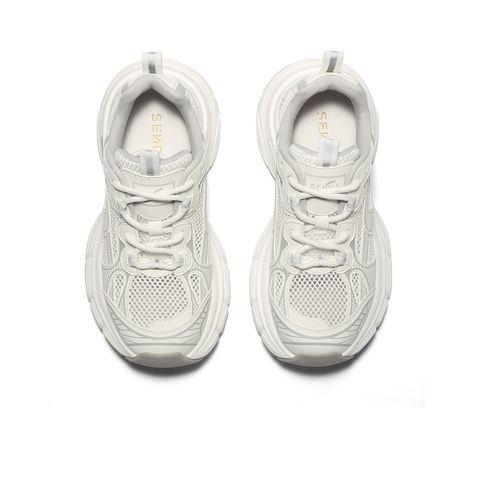 森达网面鞋女款2025秋新商场同款户外运动风老爹鞋XRF01CM5