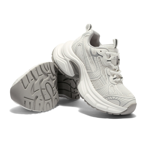 森达网面鞋女款2025秋新商场同款户外运动风老爹鞋XRF01CM5