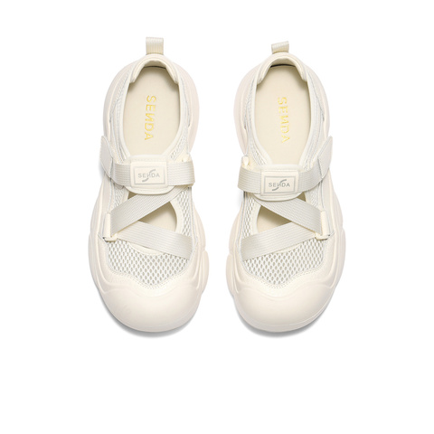 森达网面鞋女款2025夏新运动老爹运动凉鞋ZTG57BM5