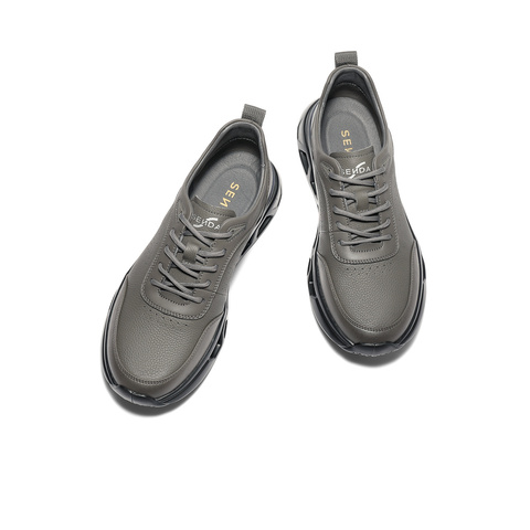 森达健步鞋男2025秋新商场同款舒适行走厚底休闲鞋1XX01CM5