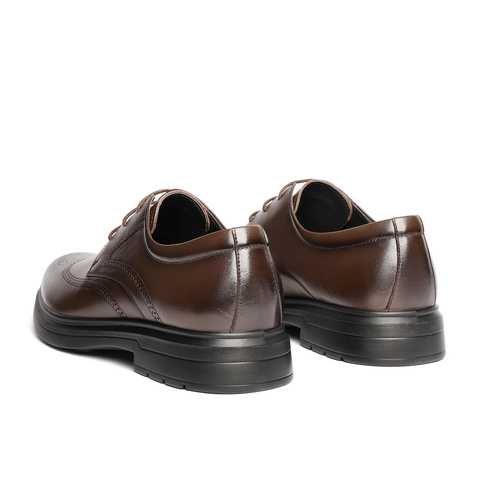 森达正装皮鞋男2025秋新布洛克商务皮鞋JDZ36CM5