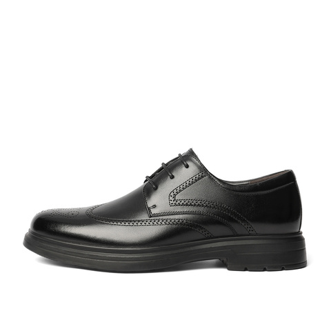 森达正装皮鞋男2025秋新布洛克商务皮鞋JDZ36CM5