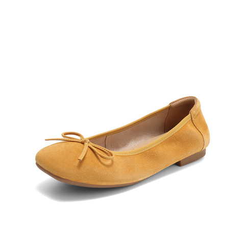 森达奶奶鞋女2025秋新商场同款通勤舒适平底浅口单鞋XNZ01CQ5