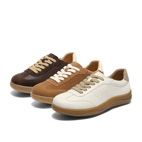 森达板鞋女款2025秋新商场同款运动风厚底休闲鞋4CFZ1CM5