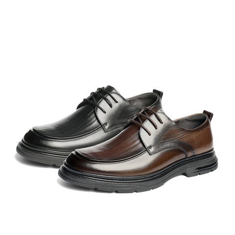 森达正装皮鞋男2025秋新商场同款简约通勤舒适商务鞋1XQ01CM5