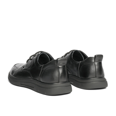 森达休闲皮鞋男2025秋新商场同款简约舒适休闲鞋1YT01CM5