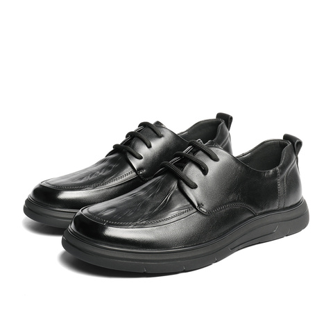 森达休闲皮鞋男2025秋新商场同款简约舒适休闲鞋1YT01CM5