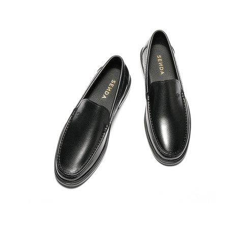 森达正装皮鞋男2025秋新商场同款一脚蹬职场商务皮鞋K5U01CM5