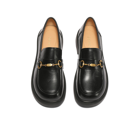 森达乐福鞋女款2025秋新商场同款马衔扣通勤舒适单鞋XQL01CA5