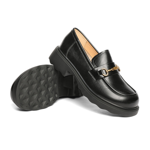 森达乐福鞋女款2025秋新商场同款马衔扣通勤舒适单鞋XQL01CA5