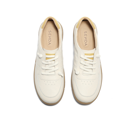 森达板鞋女款2025秋新商场同款舒适厚底户外休闲鞋4BKB1CM5