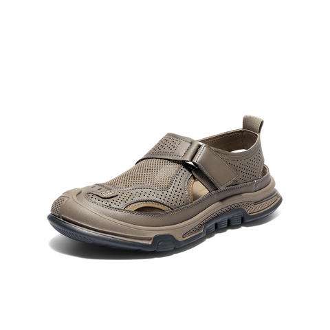 森达运动凉鞋男2025秋新网面透气厚底户外休闲鞋QJ032CM5