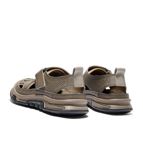 森达运动凉鞋男2025秋新网面透气厚底户外休闲鞋QJ032CM5