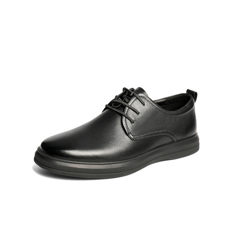 森达休闲皮鞋男2025秋新商场同款简约舒适平底休闲鞋K5R05CM5