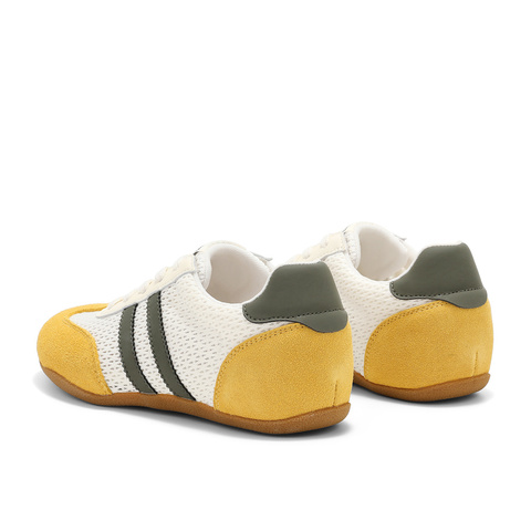 森达网面鞋女2025夏新户外德训拼接舒适休闲板鞋WP028BM5