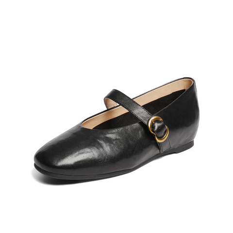 森达玛丽珍鞋女2025秋新商场同款软面增高浅口单鞋XRY01CQ5