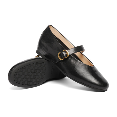 森达玛丽珍鞋女2025秋新商场同款软面增高浅口单鞋XRY01CQ5