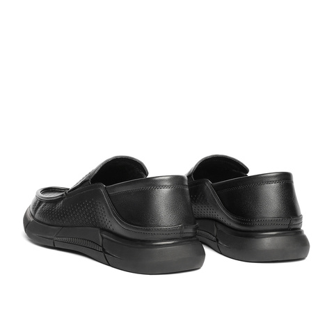 森达休闲皮鞋男2025夏季新款鞋面打孔透气休闲鞋WPN04BM5