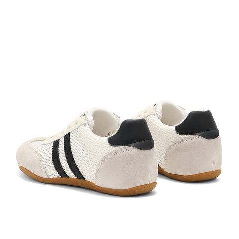 森达网面鞋女2025夏新户外德训拼接舒适休闲板鞋WP028BM5