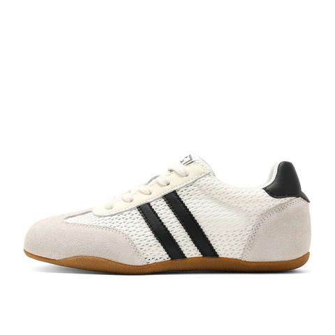 森达网面鞋女2025夏新户外德训拼接舒适休闲板鞋WP028BM5