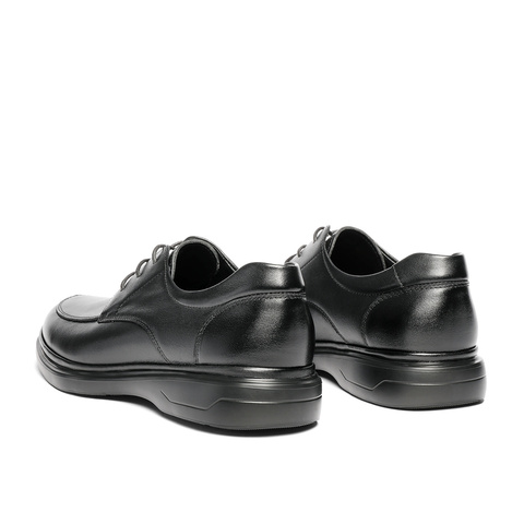 森达休闲皮鞋男2025秋季新款商场同款简约厚底休闲鞋K4B08CM5