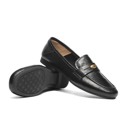 森达乐福鞋女款2025秋新商场同款通勤职场平底单鞋XUJ01CA5