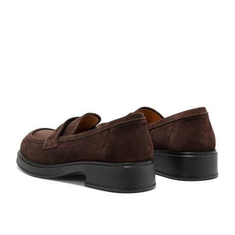 森达乐福鞋女2025秋季新款通勤绒面舒适休闲单鞋SYH01CA5