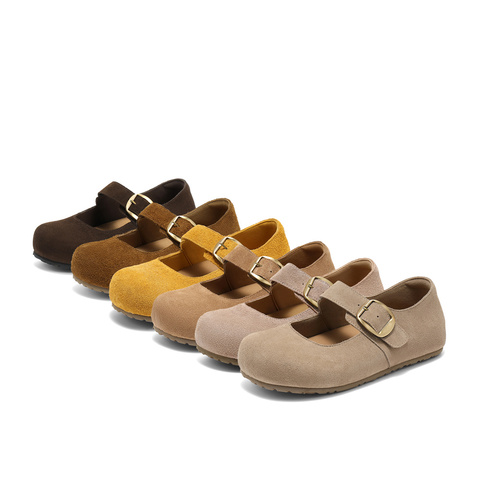 森达勃肯鞋女2025秋季新款舒适软底内增高浅口单鞋ZTH82CQ5